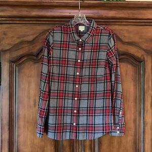 J Crew Plaid Button Down Shirt